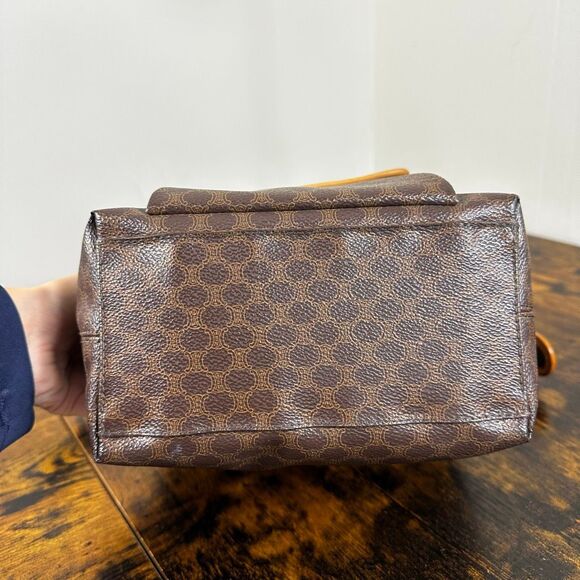 Celine Macadam Vintage Shoulder Bag Brown - Picture 10 of 16